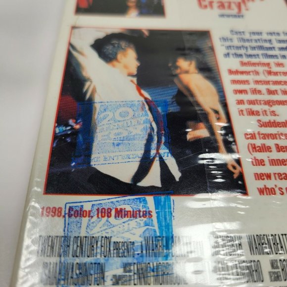 Bulworth (NEW SEALED VHS, 1998) Watermark Warren Beatty Halle Berry - Picture 8 of 8